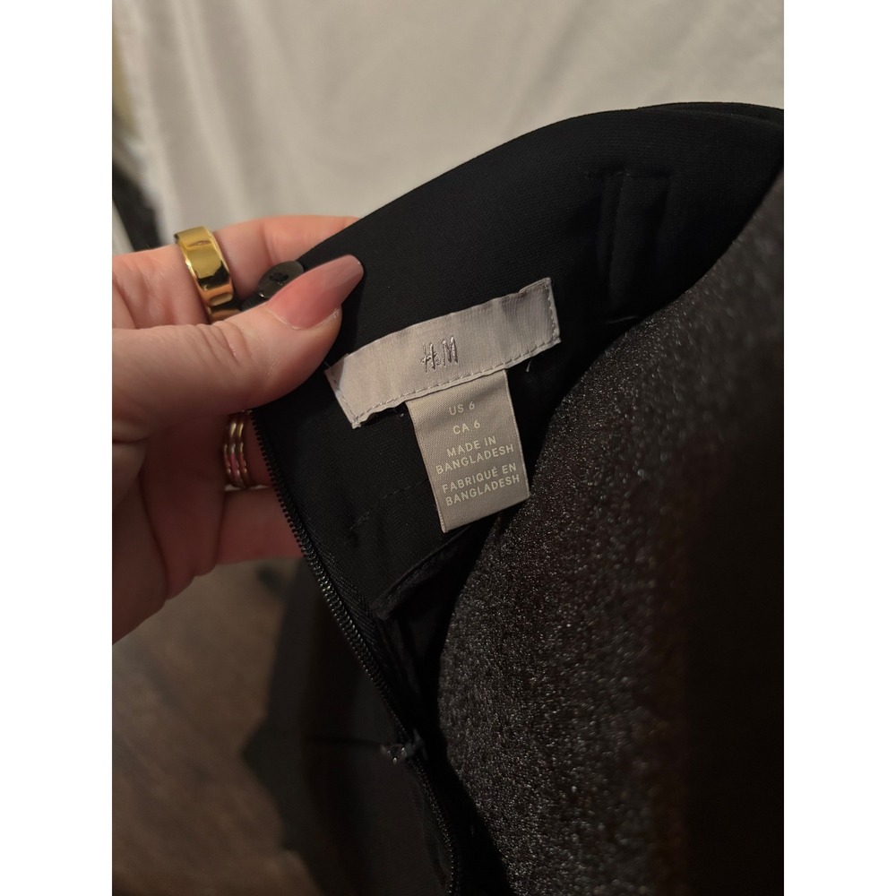 H&m High Waisted Pleated Knee Length Skirt Size 6 - Picture 5 of 5